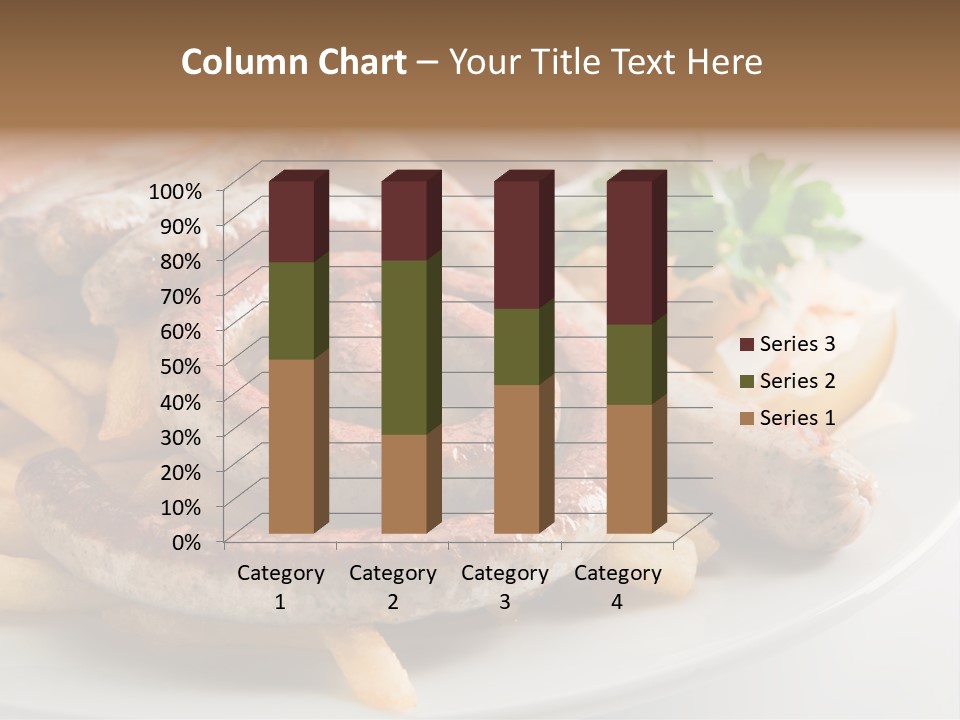 Green White Slice PowerPoint Template