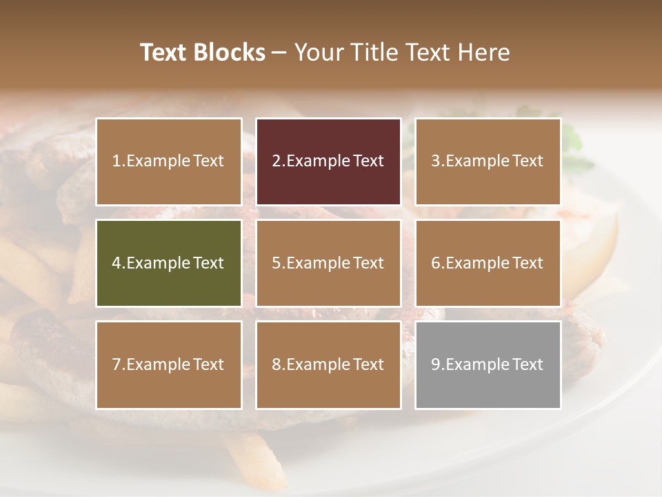 Green White Slice PowerPoint Template