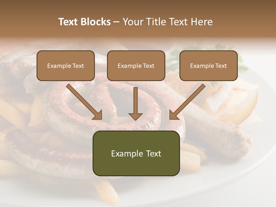 Green White Slice PowerPoint Template
