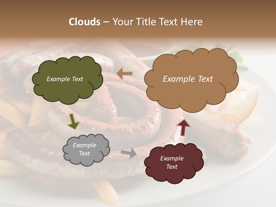 Green White Slice PowerPoint Template