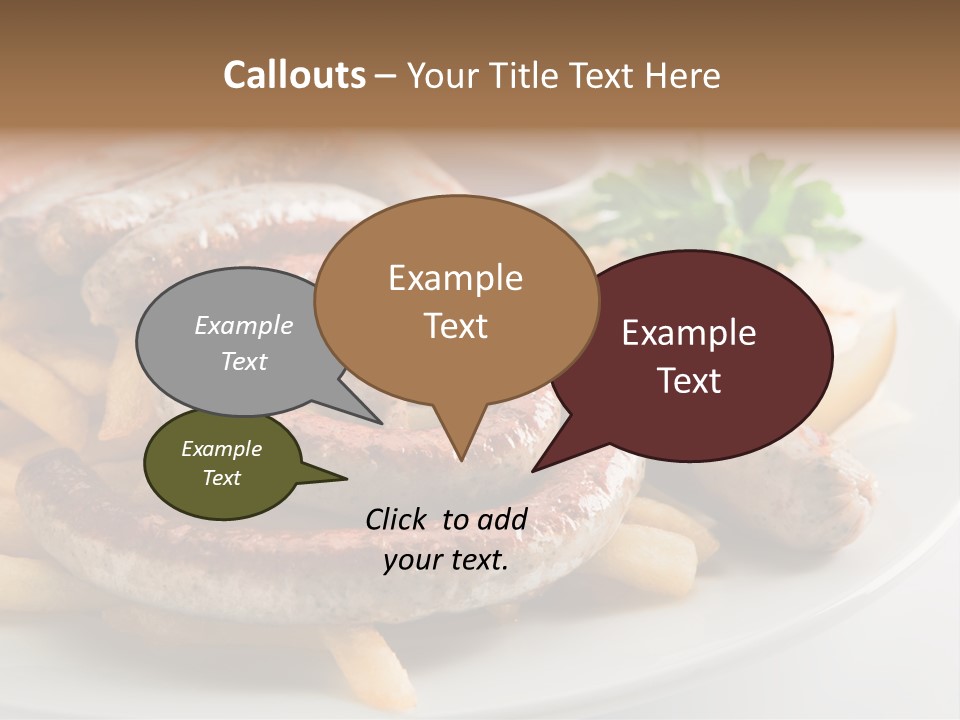 Green White Slice PowerPoint Template