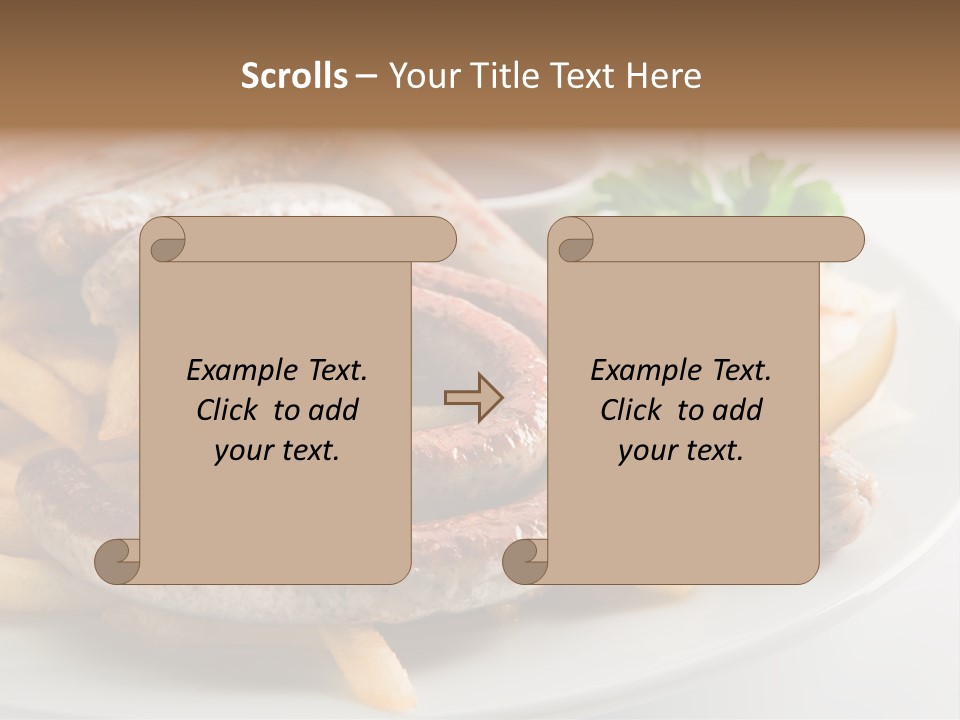 Green White Slice PowerPoint Template