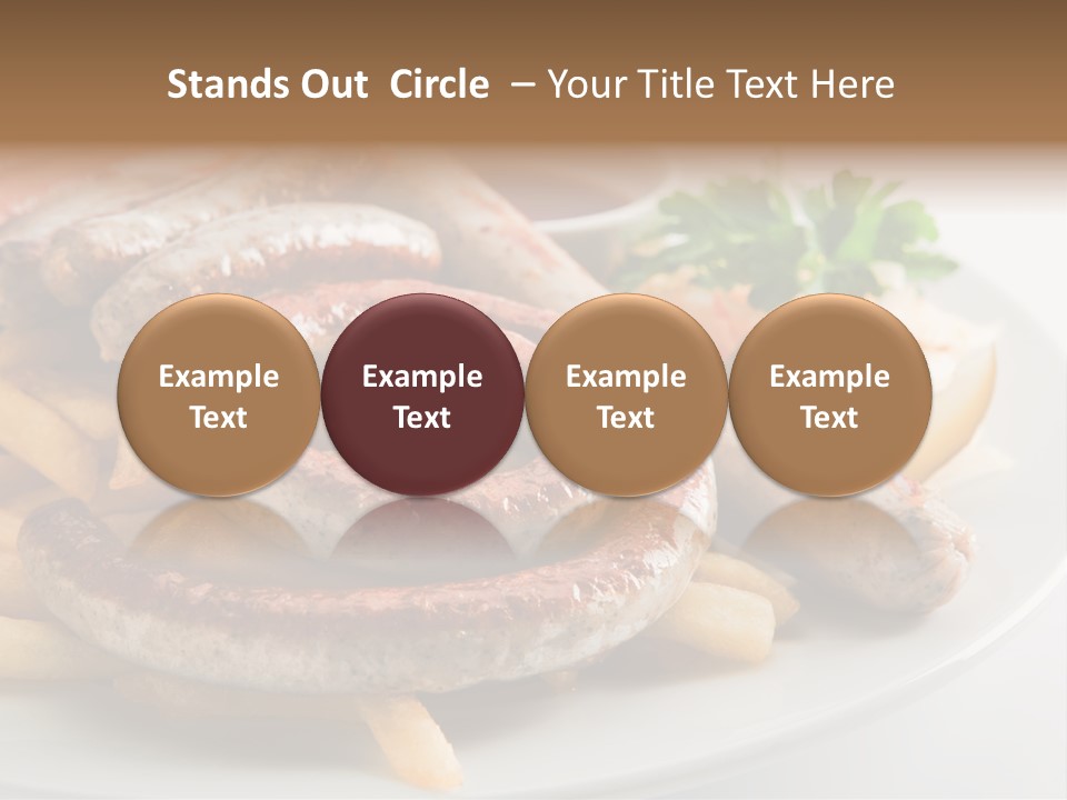 Green White Slice PowerPoint Template