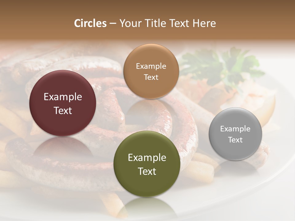 Green White Slice PowerPoint Template