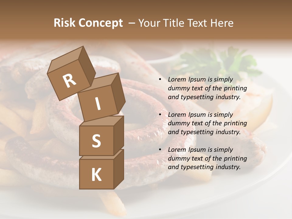 Green White Slice PowerPoint Template