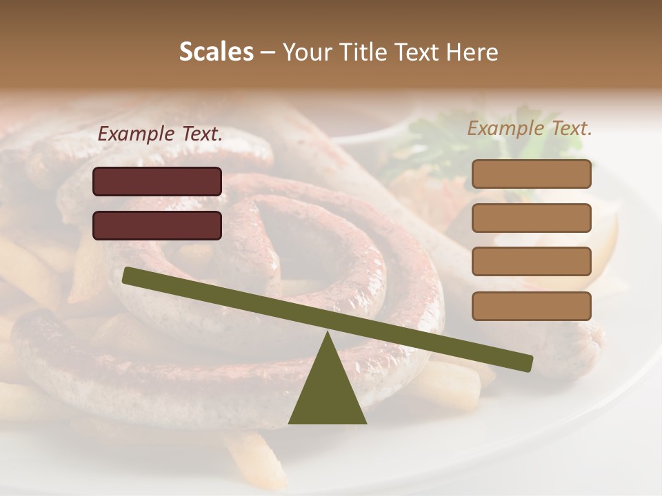 Green White Slice PowerPoint Template