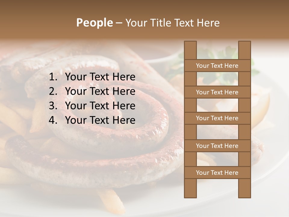 Green White Slice PowerPoint Template