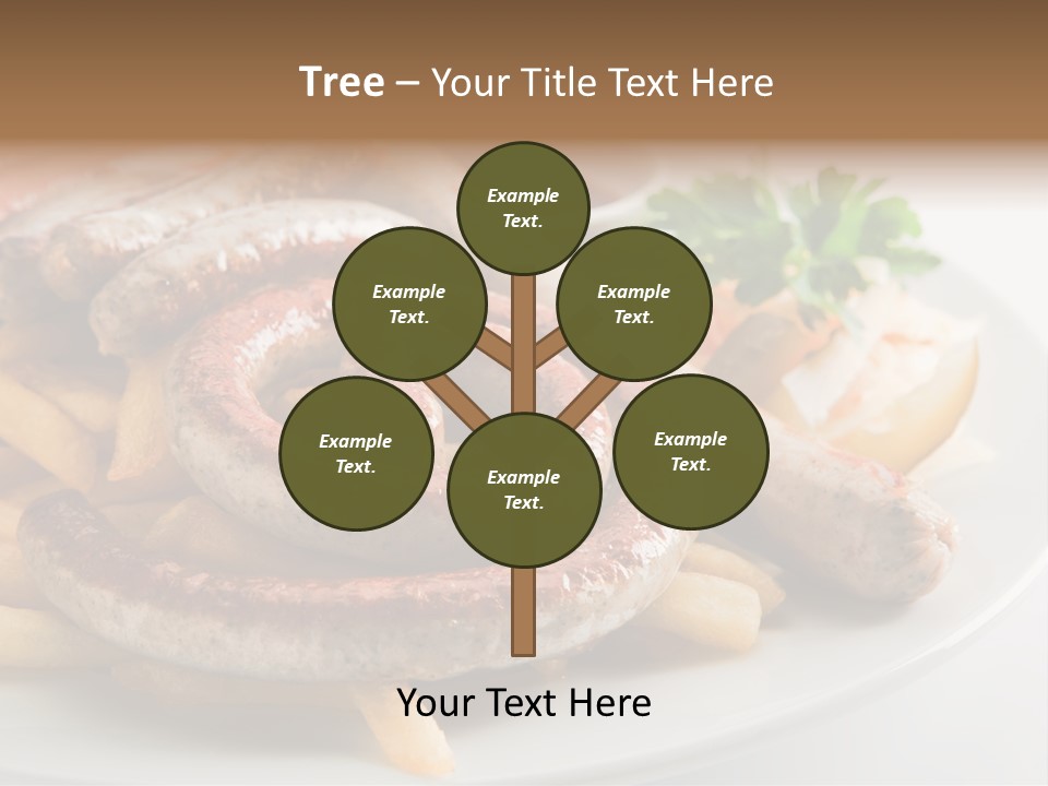 Green White Slice PowerPoint Template