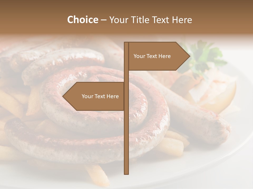 Green White Slice PowerPoint Template