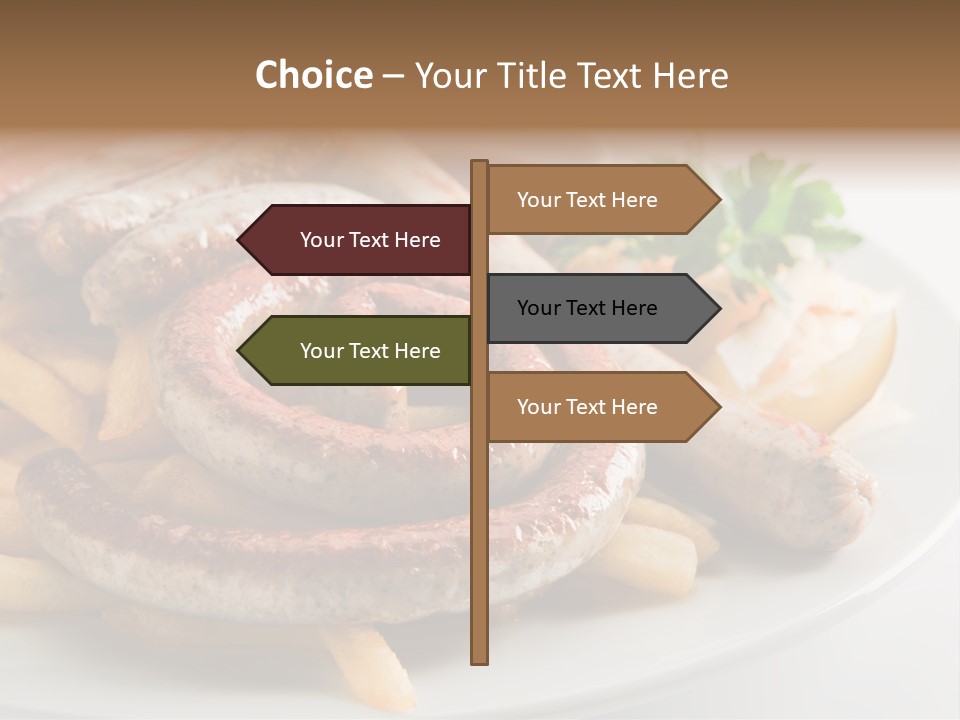 Green White Slice PowerPoint Template