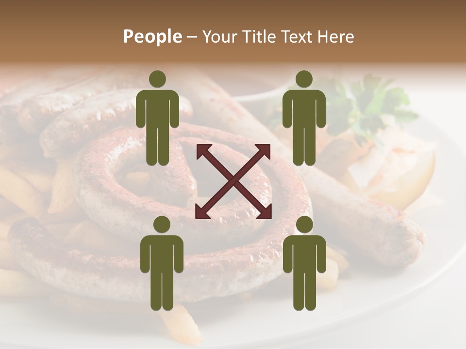 Green White Slice PowerPoint Template