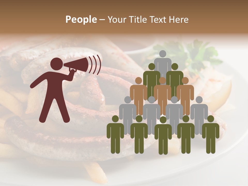 Green White Slice PowerPoint Template