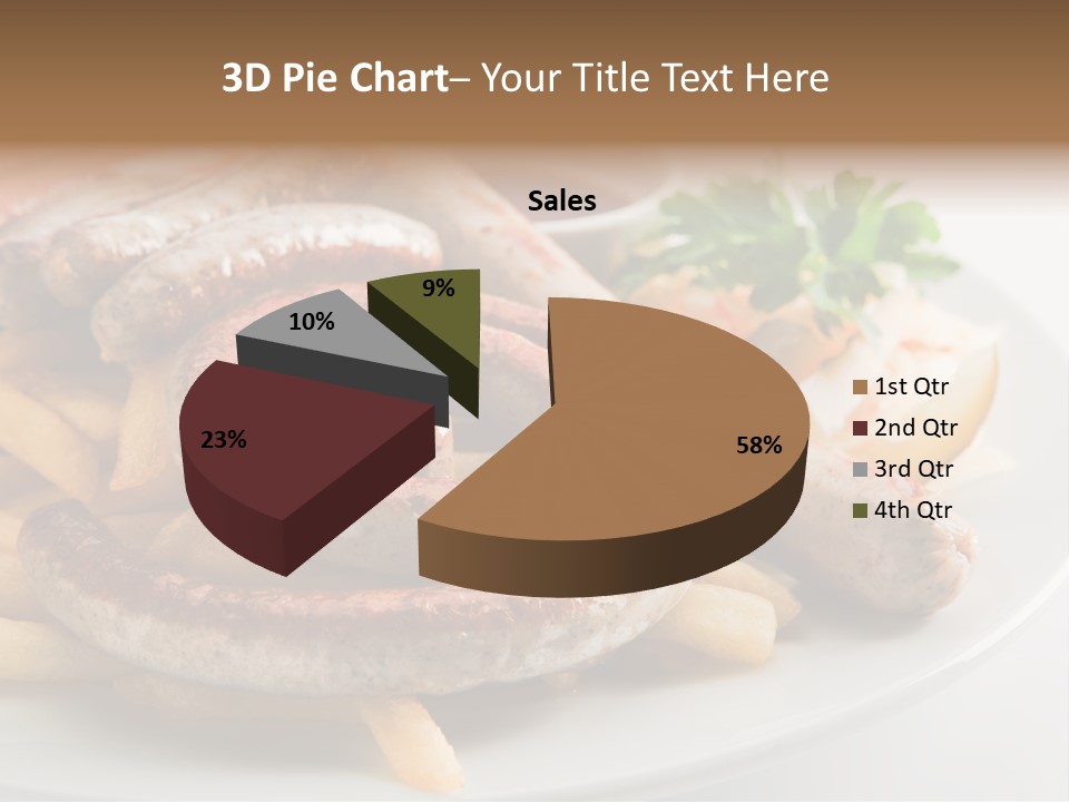Green White Slice PowerPoint Template