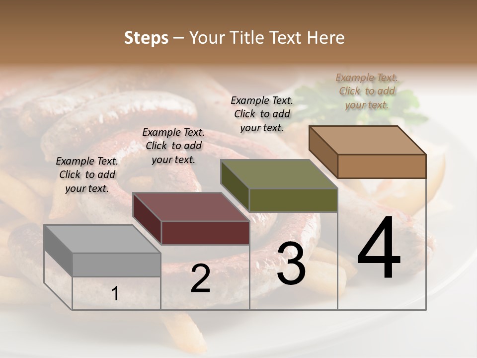 Green White Slice PowerPoint Template