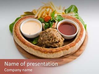 Dish Dog Ketchup PowerPoint Template