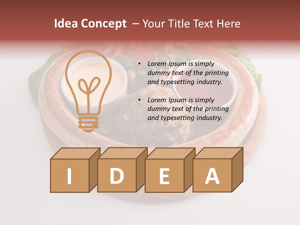 Dish Dog Ketchup PowerPoint Template