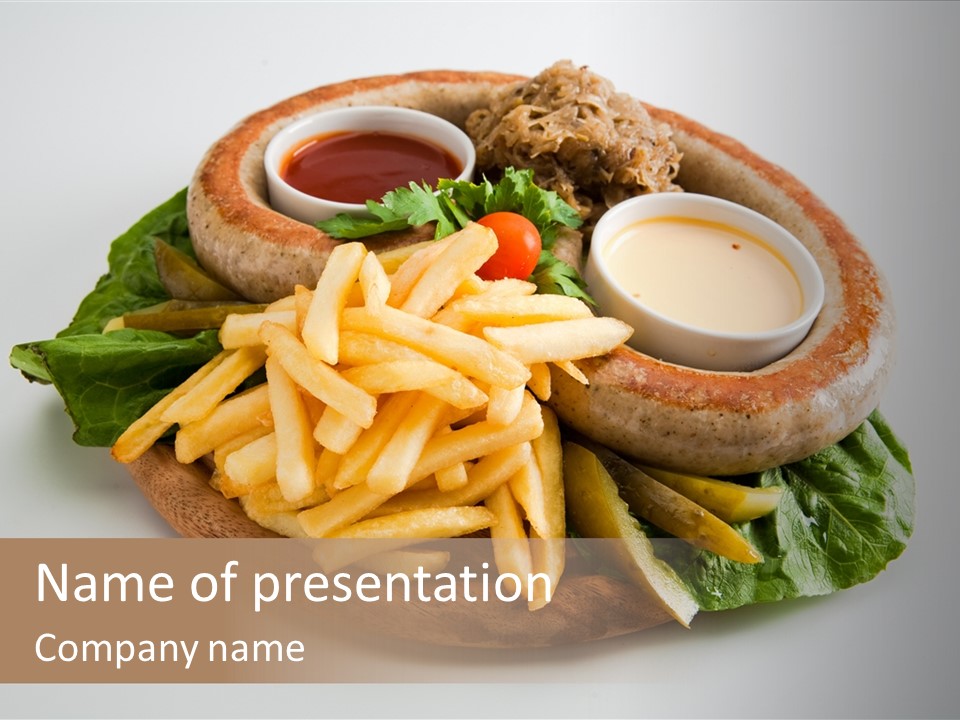 Slice Fast Cuisine PowerPoint Template