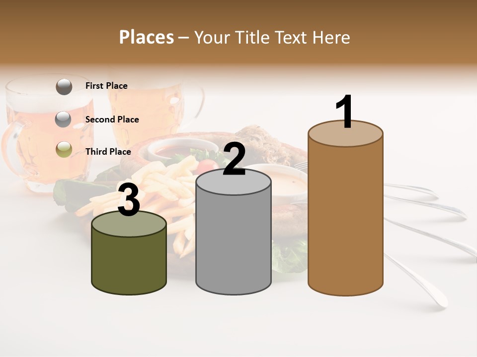 Business Meal Brown PowerPoint Template
