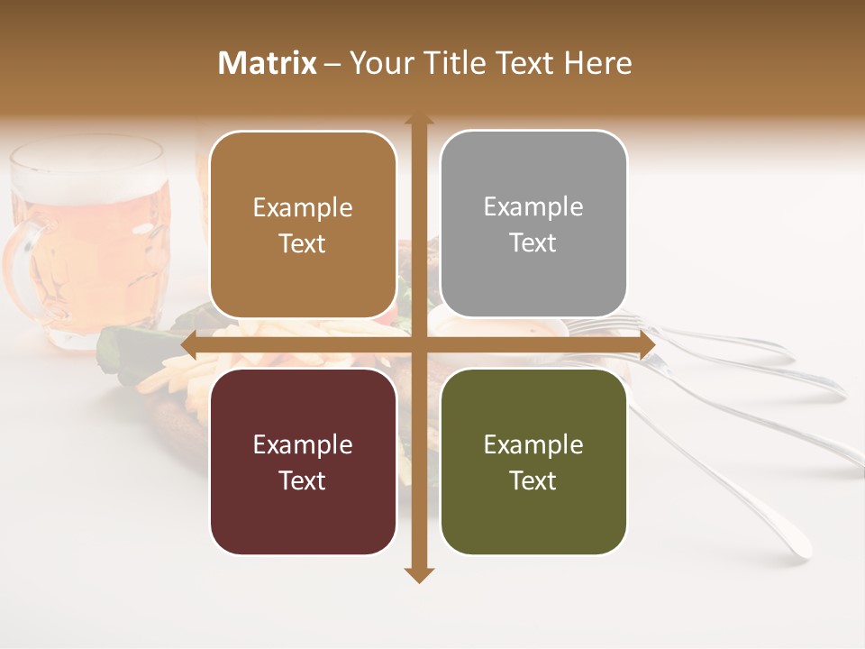 Business Meal Brown PowerPoint Template