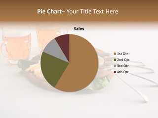Business Meal Brown PowerPoint Template