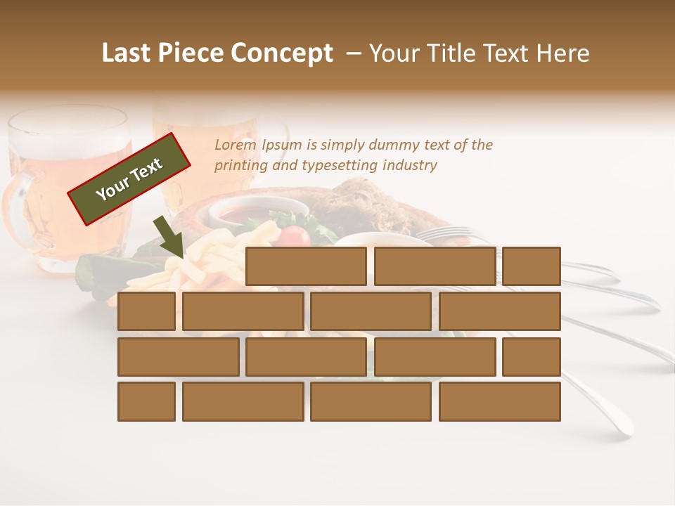 Business Meal Brown PowerPoint Template