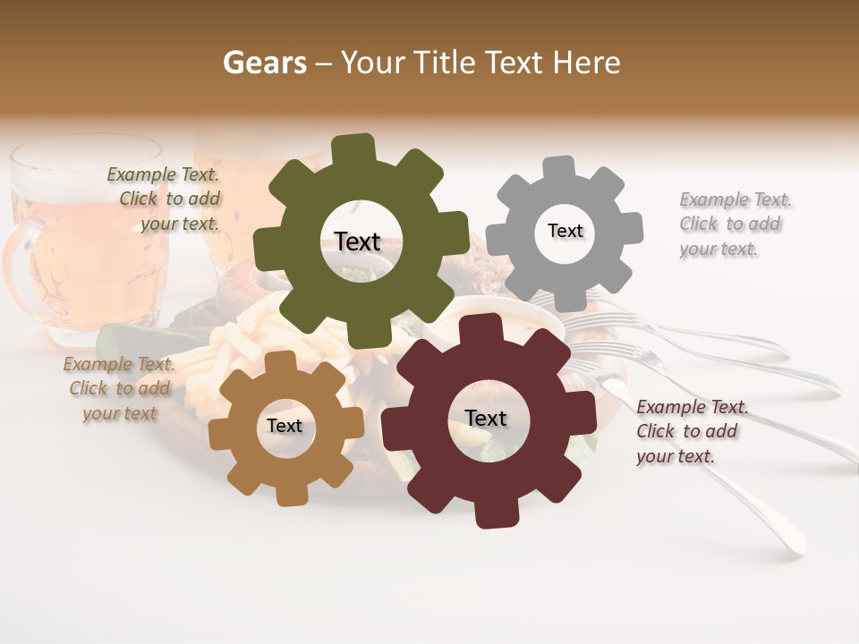 Business Meal Brown PowerPoint Template