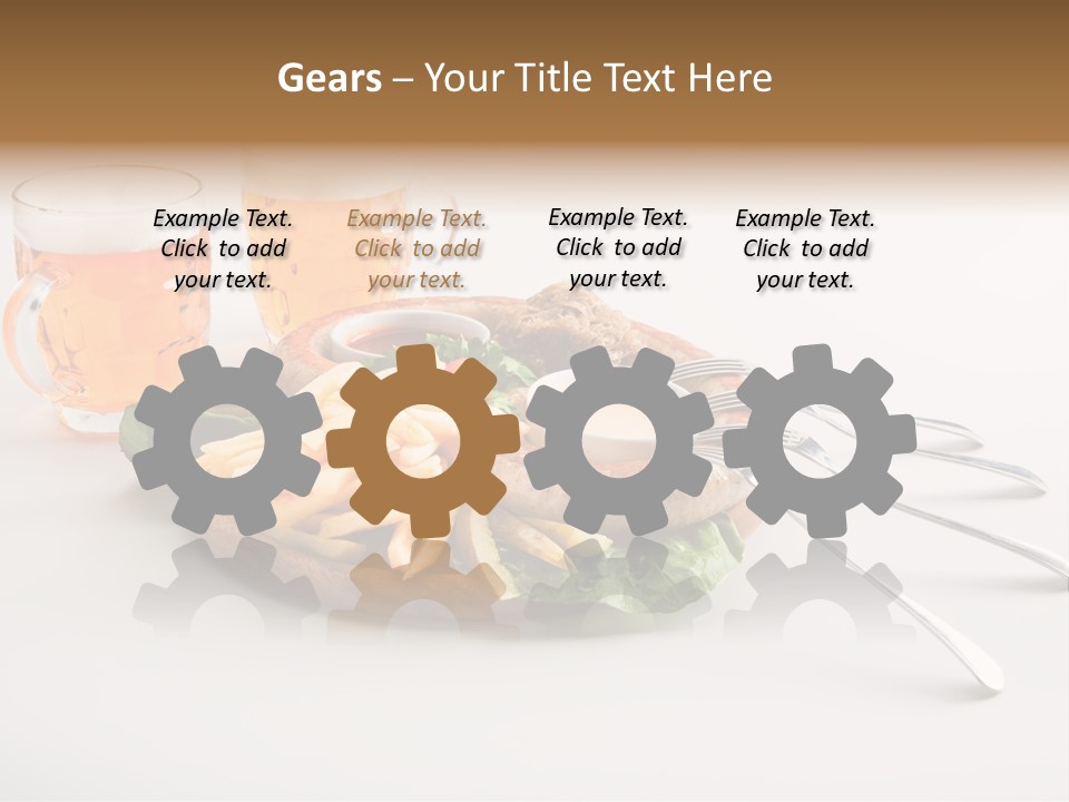 Business Meal Brown PowerPoint Template