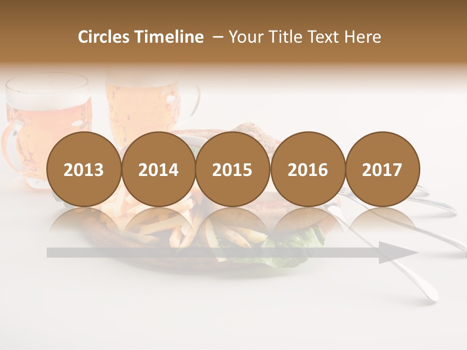 Business Meal Brown PowerPoint Template