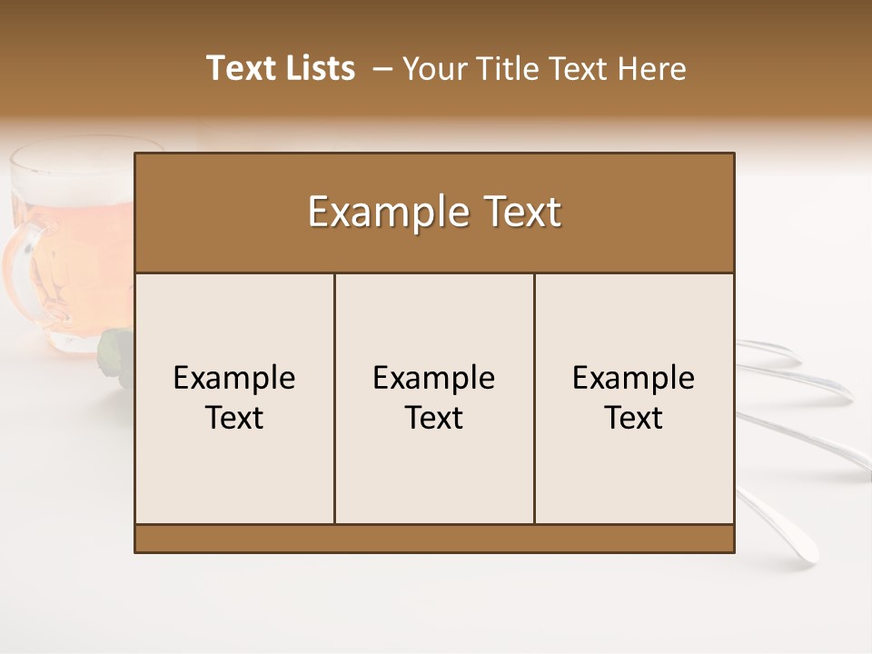 Business Meal Brown PowerPoint Template