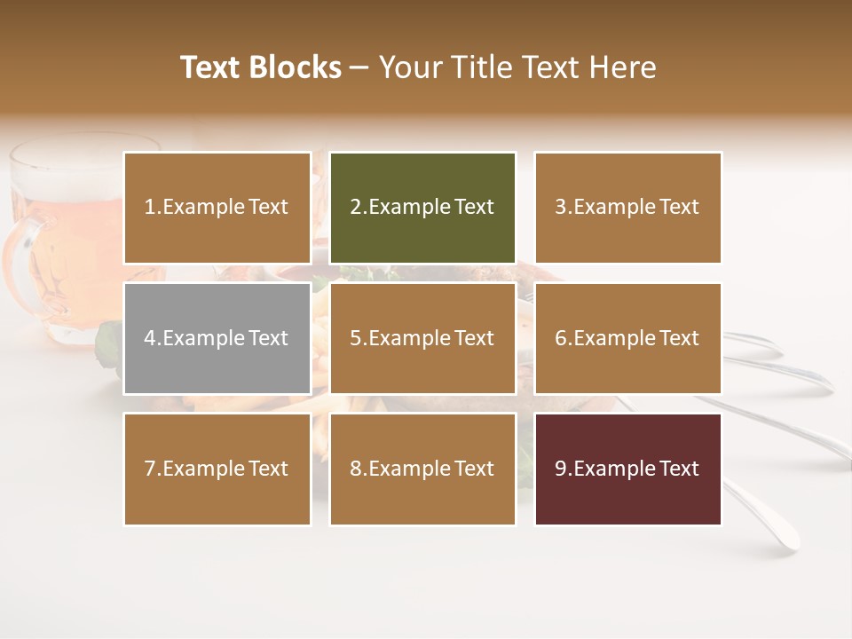 Business Meal Brown PowerPoint Template