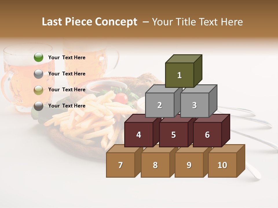 Business Meal Brown PowerPoint Template