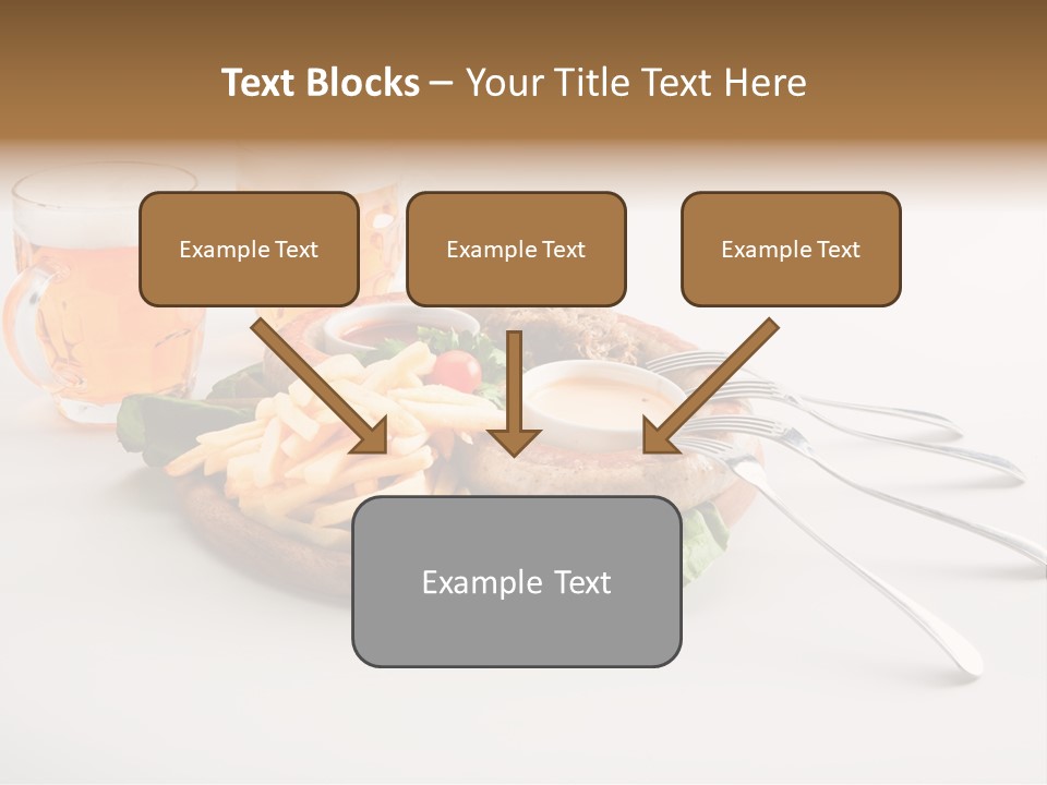 Business Meal Brown PowerPoint Template
