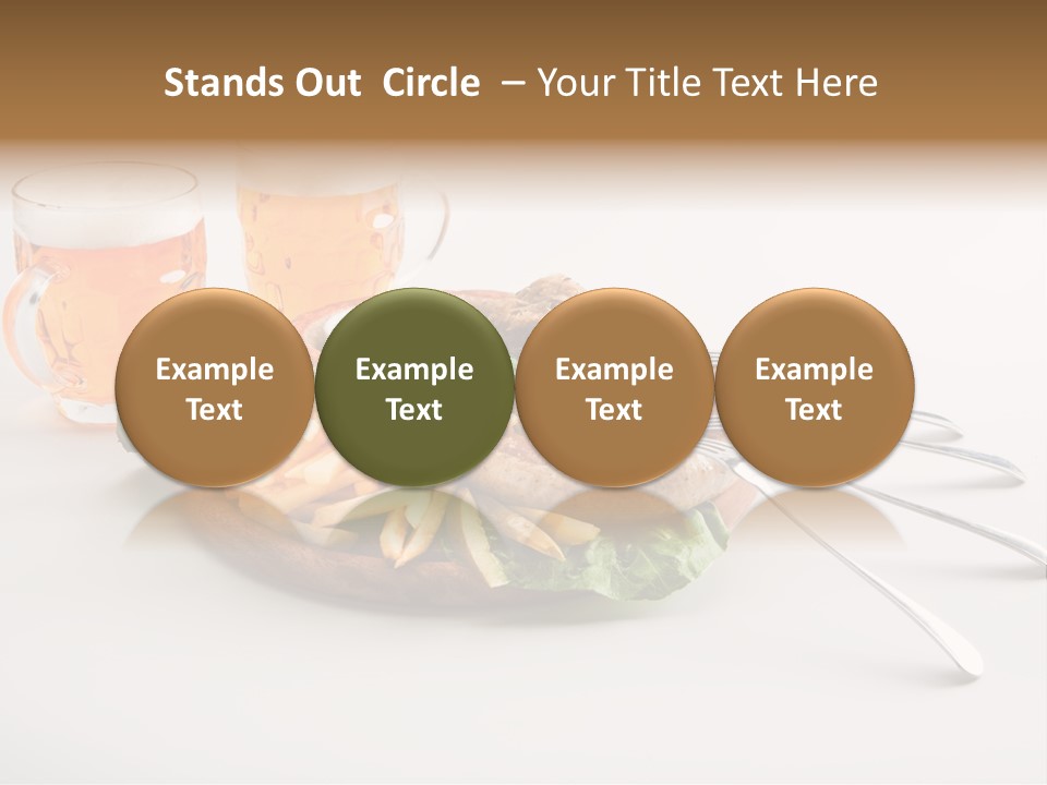 Business Meal Brown PowerPoint Template