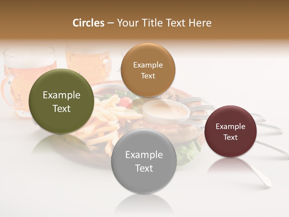 Business Meal Brown PowerPoint Template