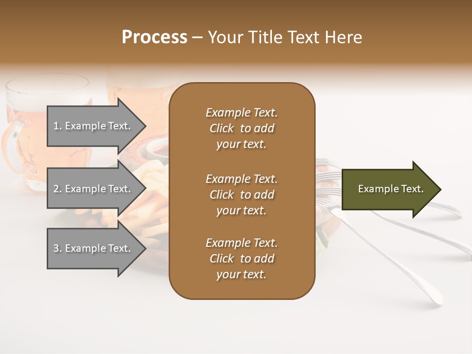 Business Meal Brown PowerPoint Template