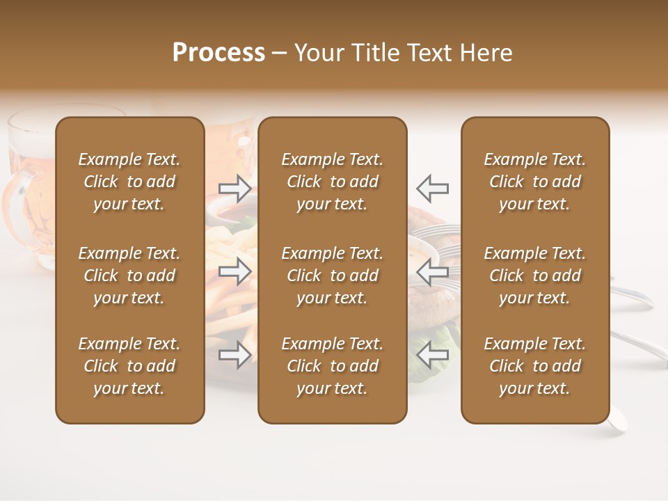 Business Meal Brown PowerPoint Template