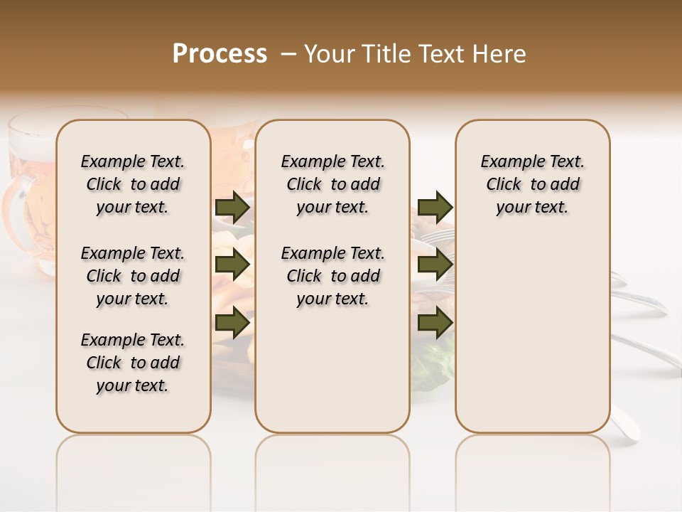 Business Meal Brown PowerPoint Template