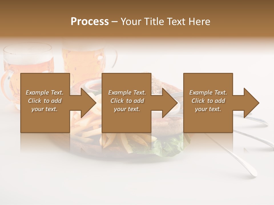 Business Meal Brown PowerPoint Template