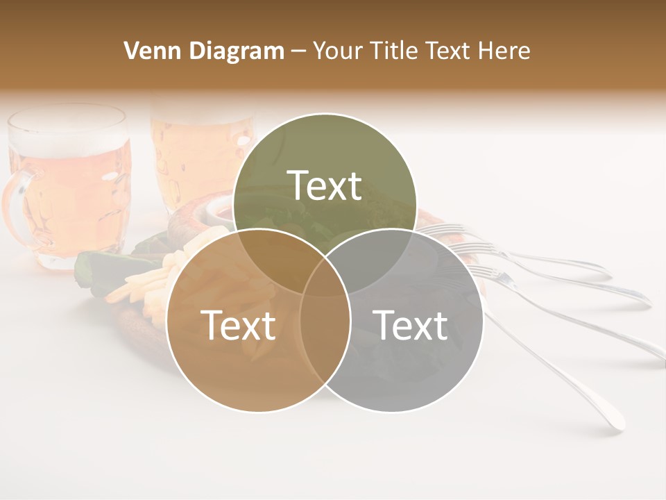 Business Meal Brown PowerPoint Template