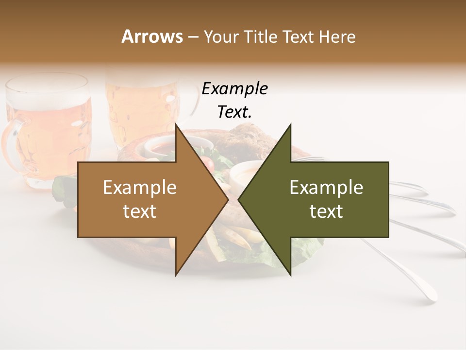 Business Meal Brown PowerPoint Template