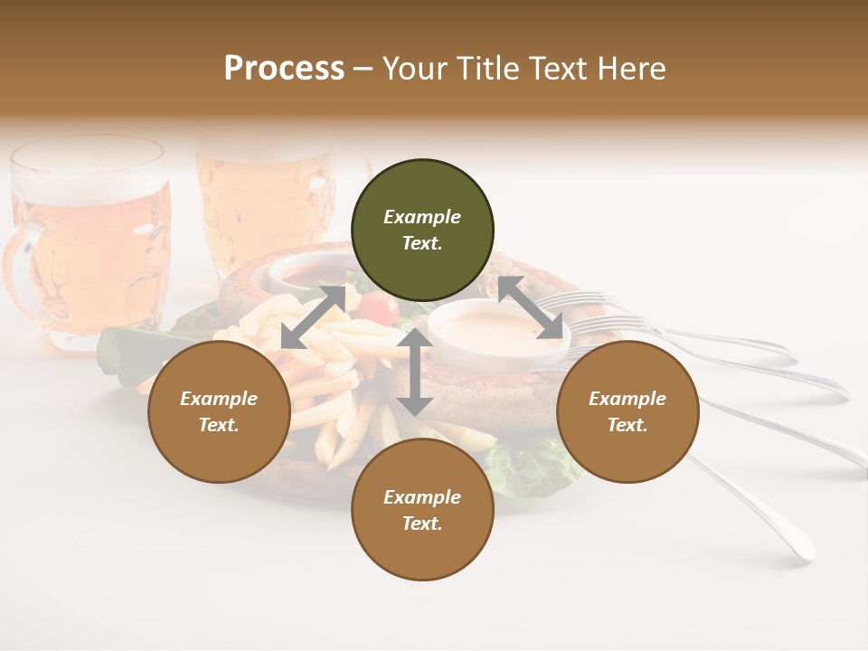 Business Meal Brown PowerPoint Template