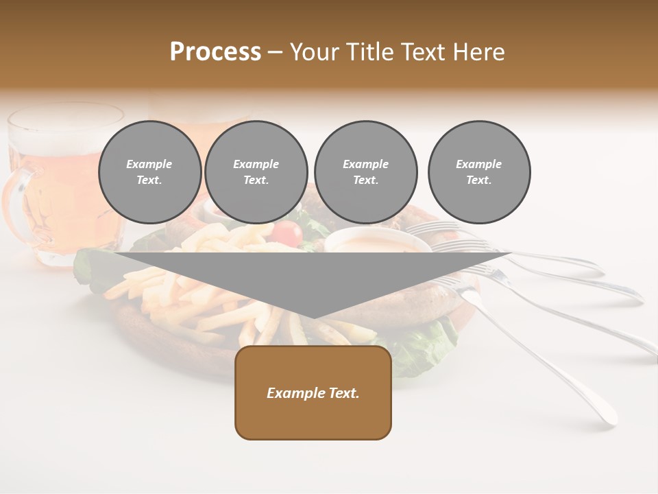 Business Meal Brown PowerPoint Template