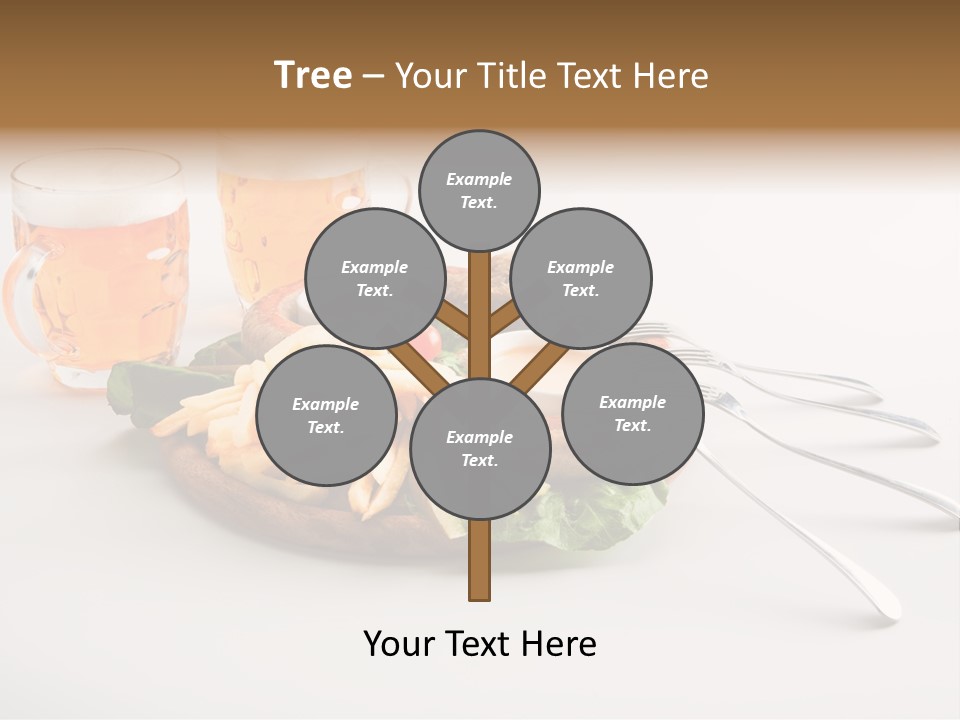 Business Meal Brown PowerPoint Template