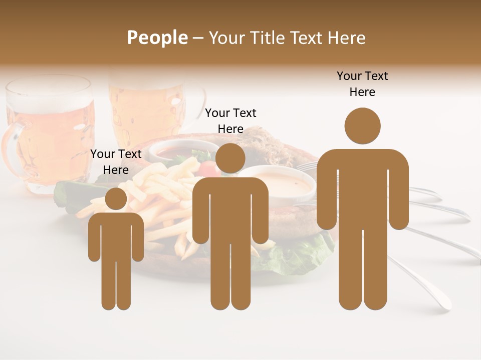 Business Meal Brown PowerPoint Template