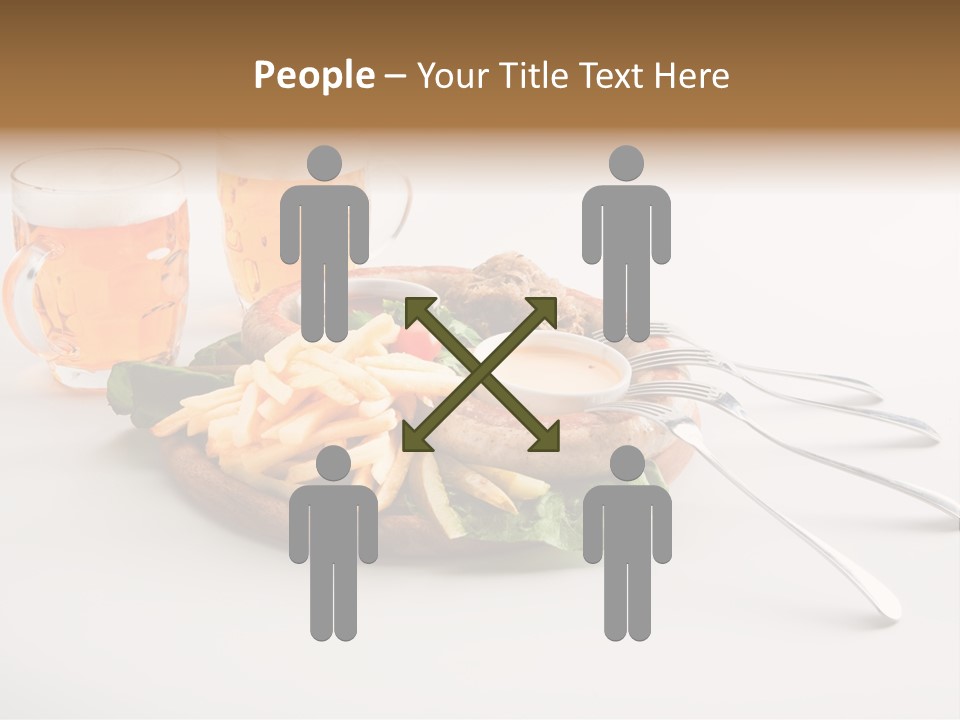 Business Meal Brown PowerPoint Template