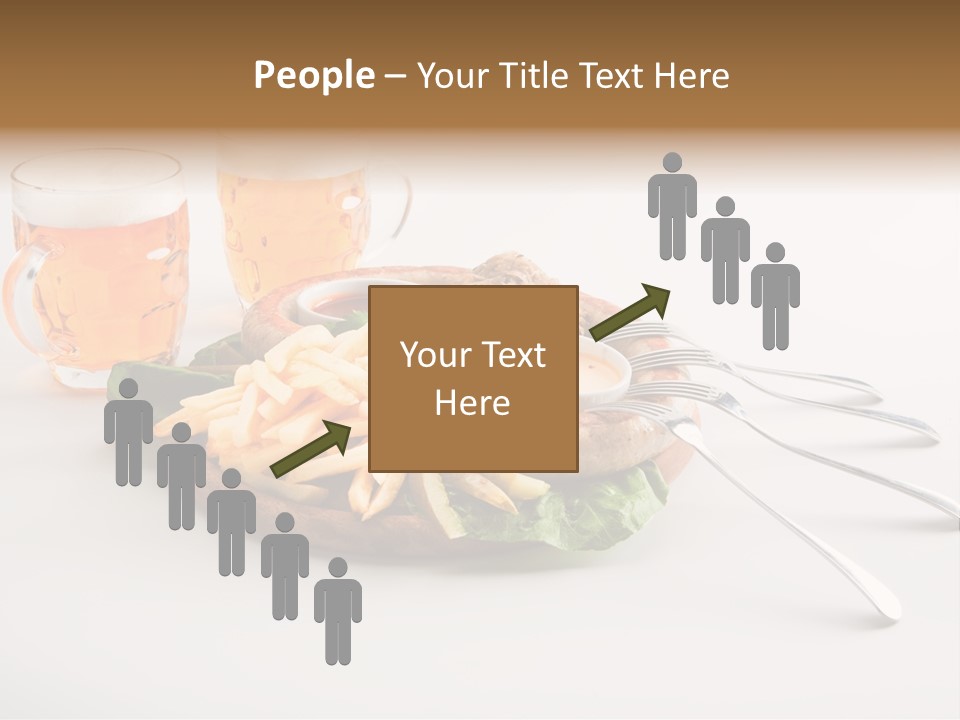 Business Meal Brown PowerPoint Template