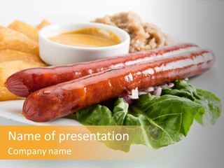 Food Vegetable Fast PowerPoint Template
