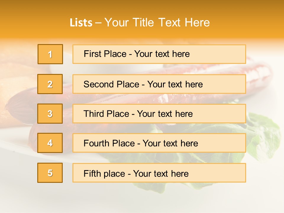 Food Vegetable Fast PowerPoint Template