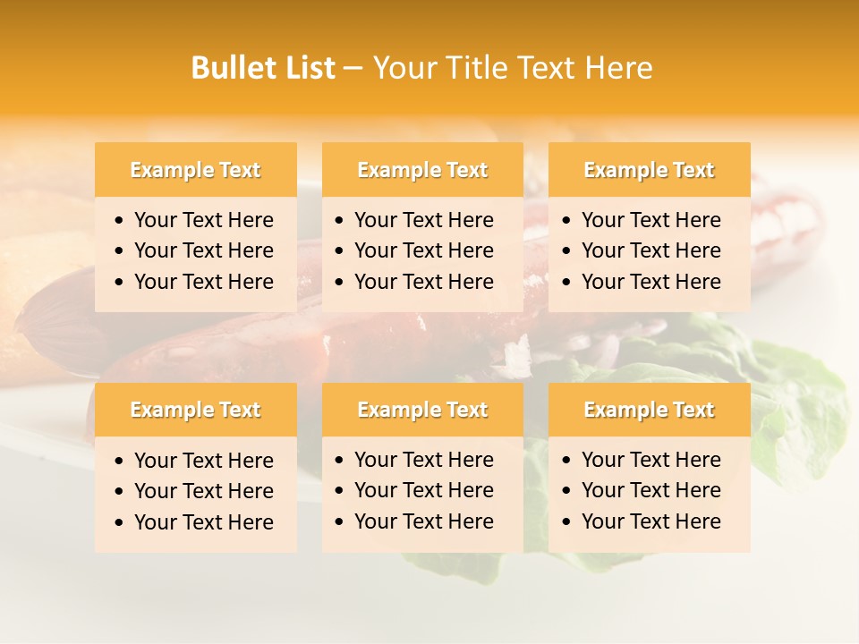 Food Vegetable Fast PowerPoint Template