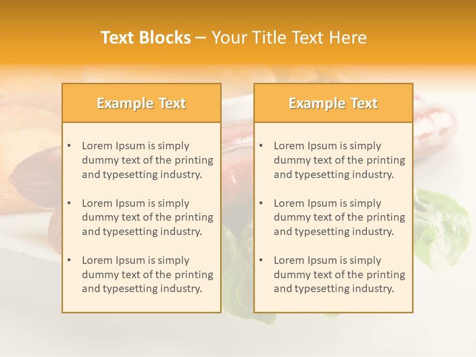Food Vegetable Fast PowerPoint Template